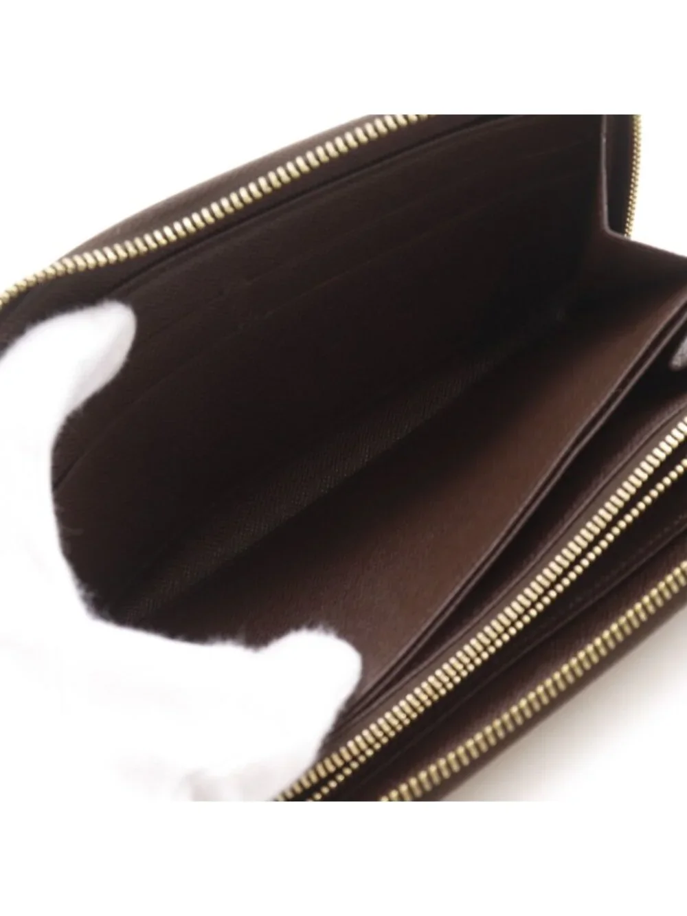Louis Vuitton Zippy Wallet Damier Canvas Brown